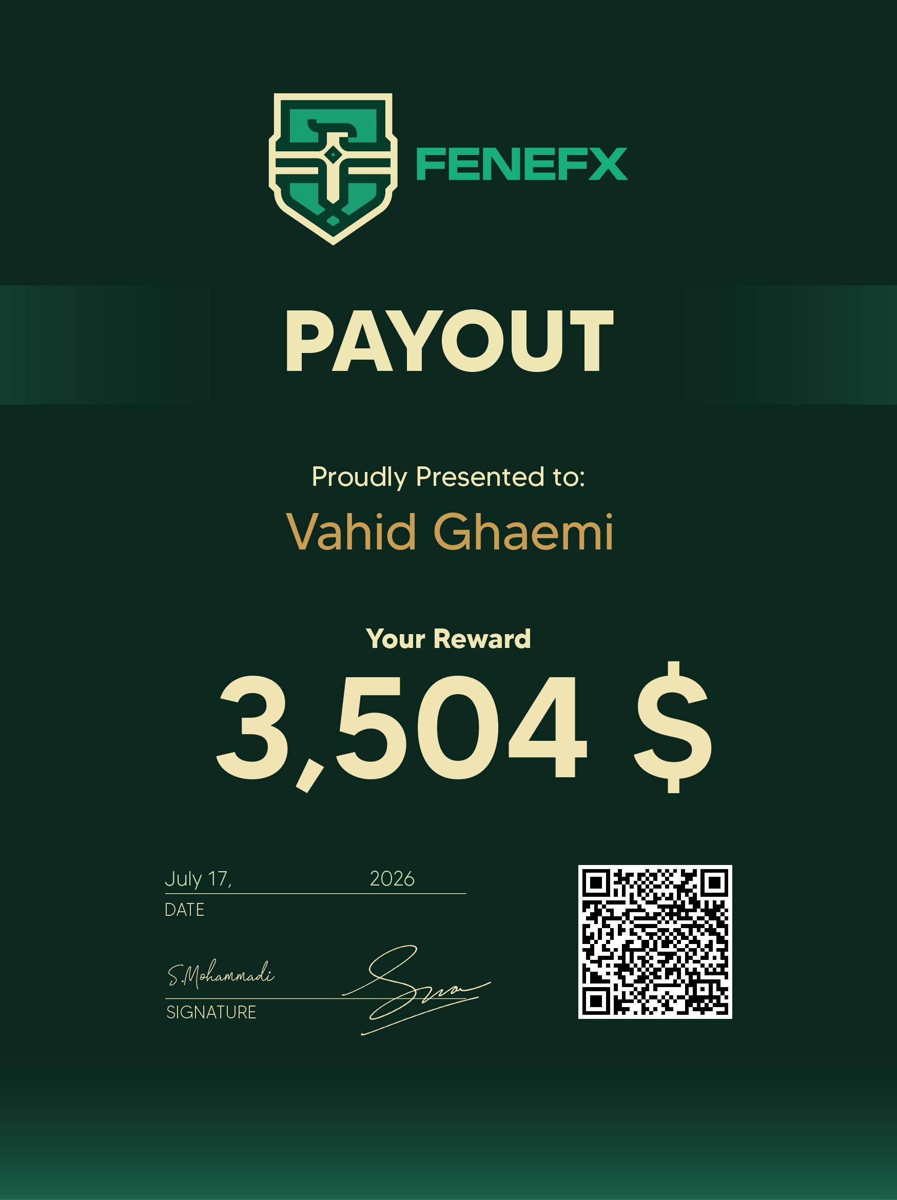 Cert. — Vahid Ghaemi