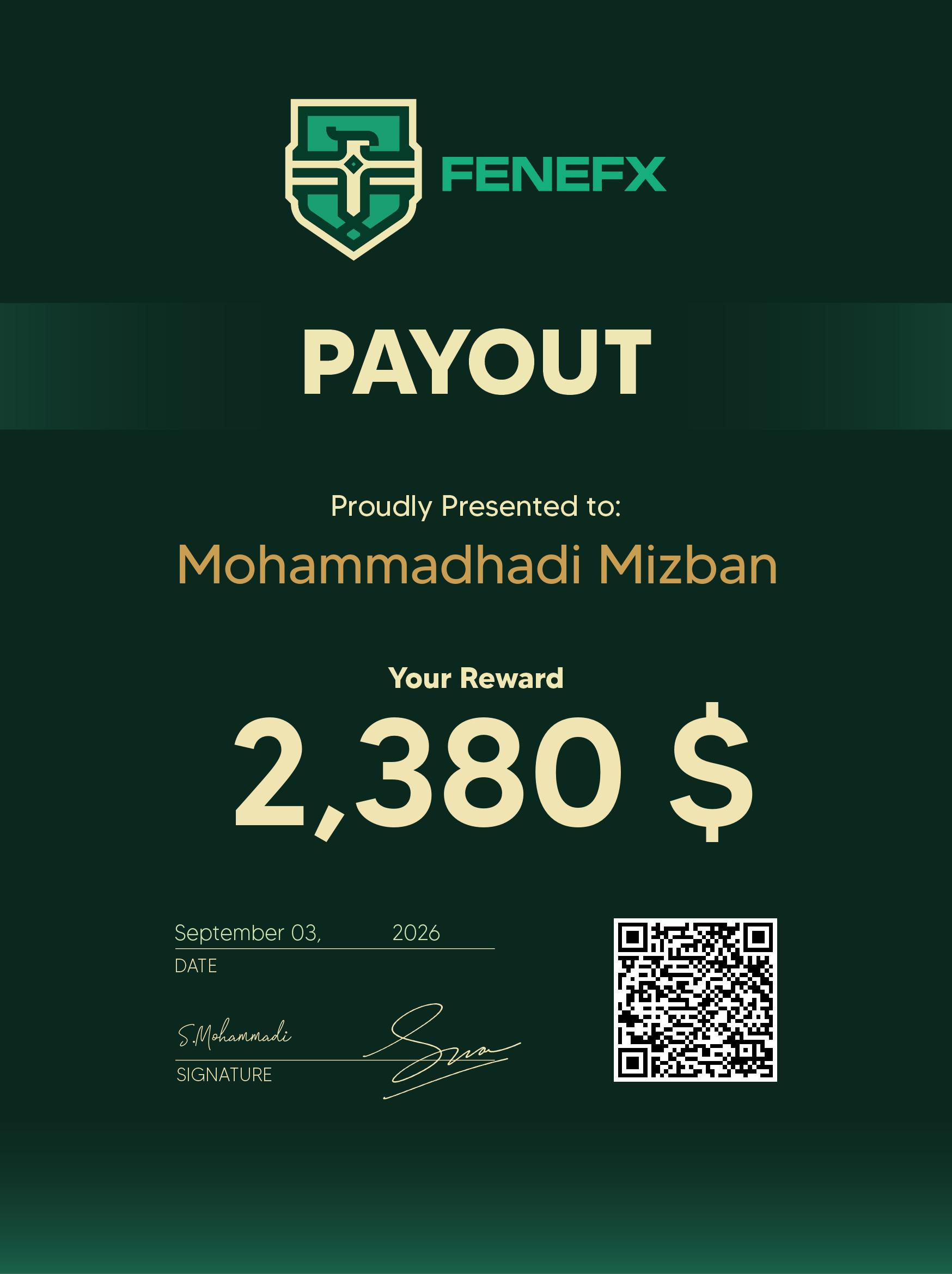 Cert. — Mohammadhadi Mizban